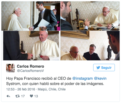 imagenes instagram ceo pope francis