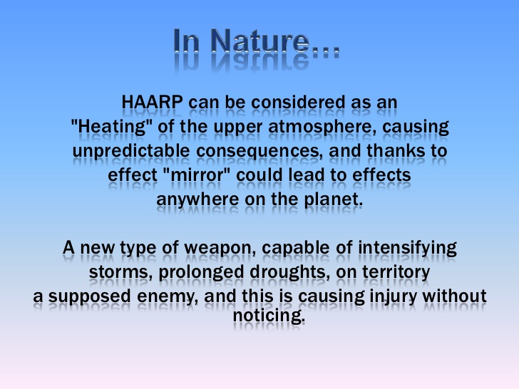 haarp causa calentamiento global