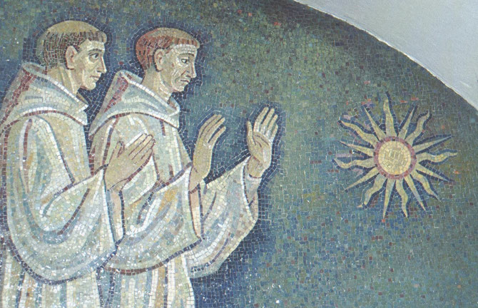 Franciscanos adoran sol