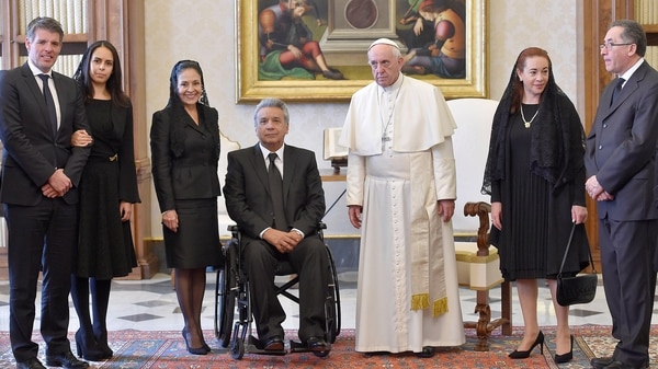 Lenin moreno en el vaticano