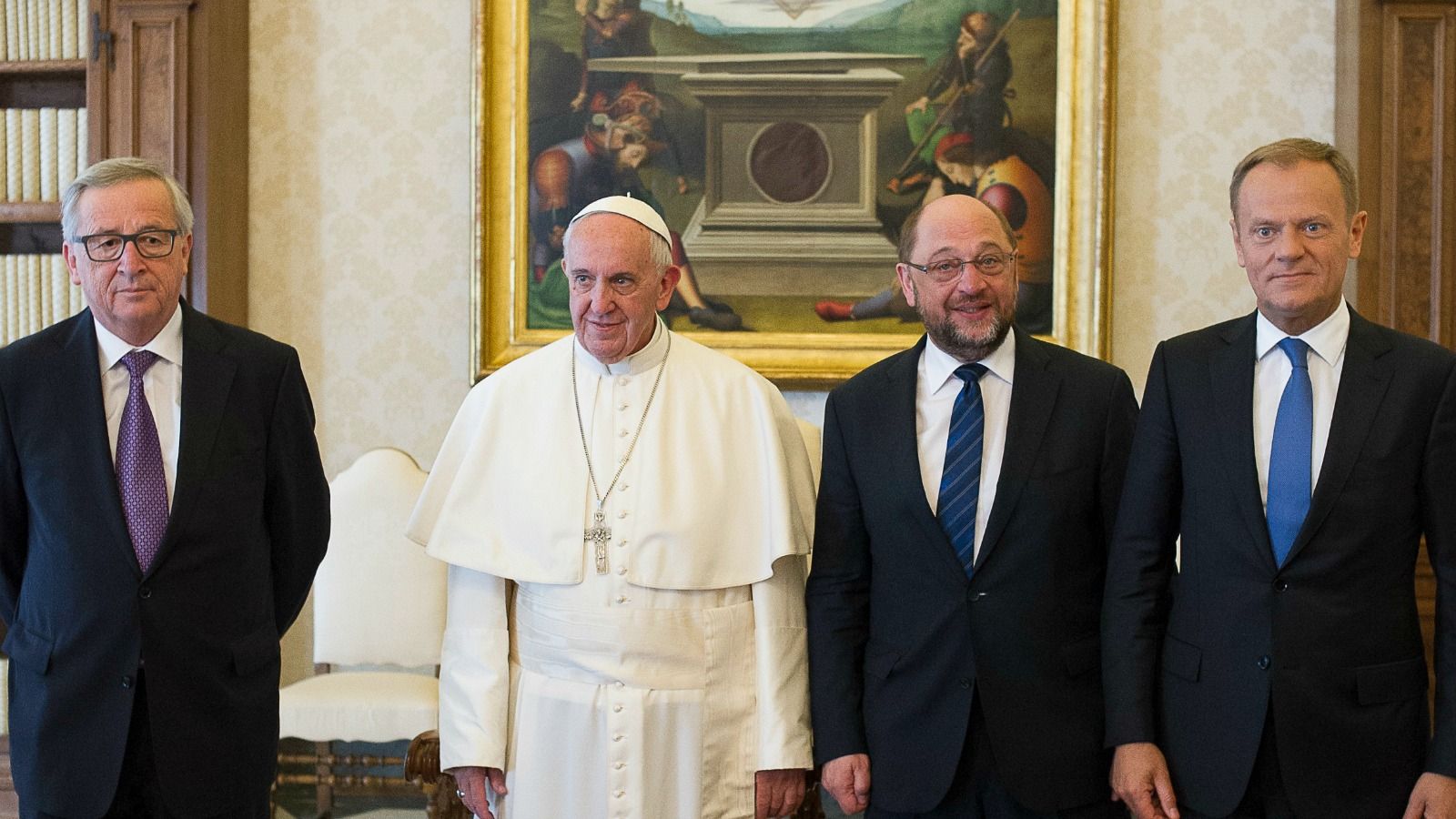 El papa se reúne con los Jefes de Estado y de Gobierno de la UE - Al vivo