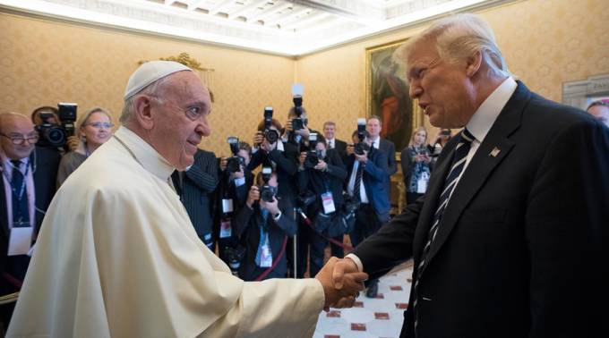 El papa Francisco recibe a Donald Trump