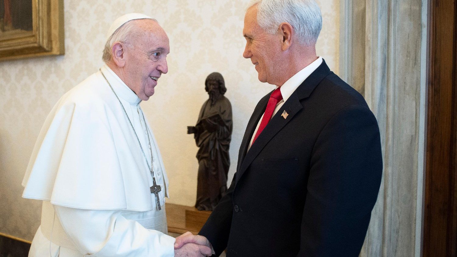 El papa Francisco se reunió con el vicepresidente estadounidense Mike Pence