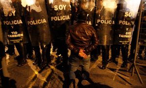 Protestas frente a las elecciones presidenciales en Ecuador