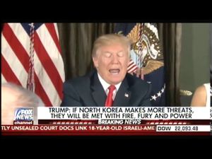 Trump: Las amenazas de Corea del Norte "será resueltas con fuego y furia"