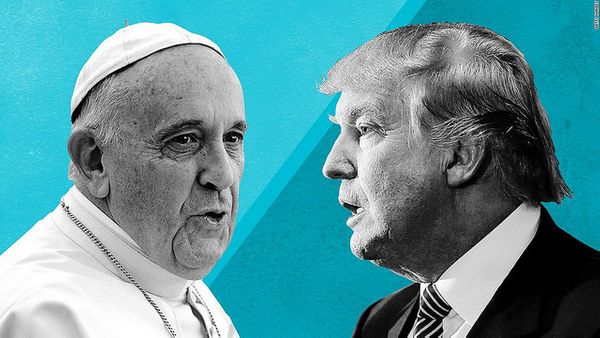 Trump felicita al papa Francisco por su cuarto aniversario