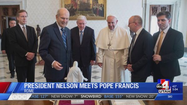 Después de décadas de diplomacia secreta, los líderes de las iglesias católicas y mormonas se reúnen en Roma